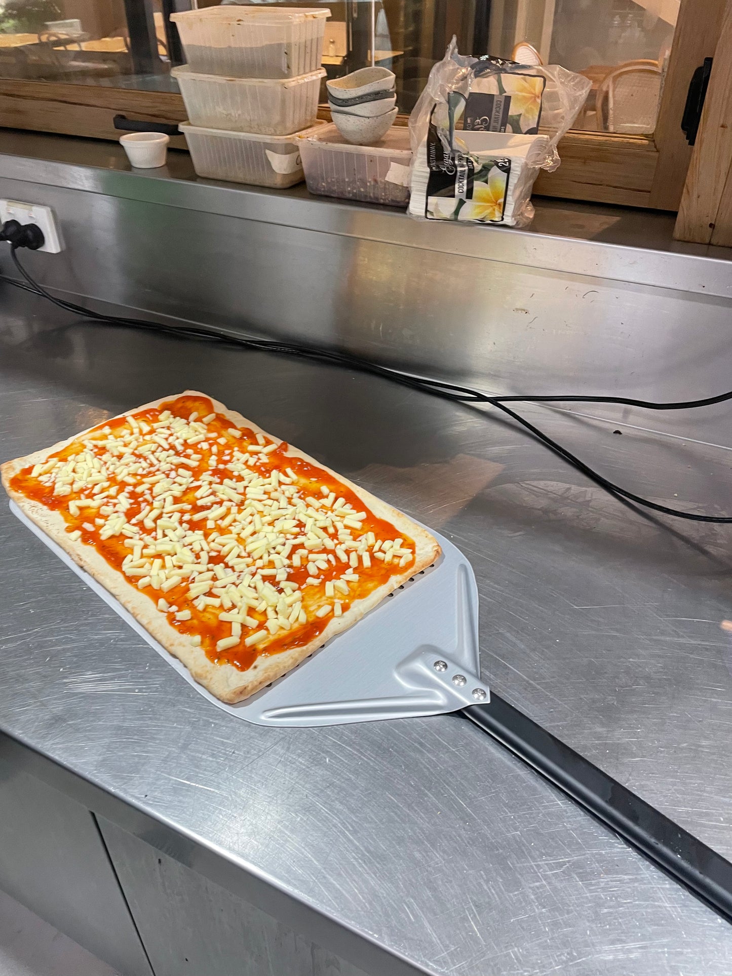 GastroStone Oversize Pizza Peel 20 x 12 inch